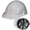 White Hard Hat with 6 PT Ratchet