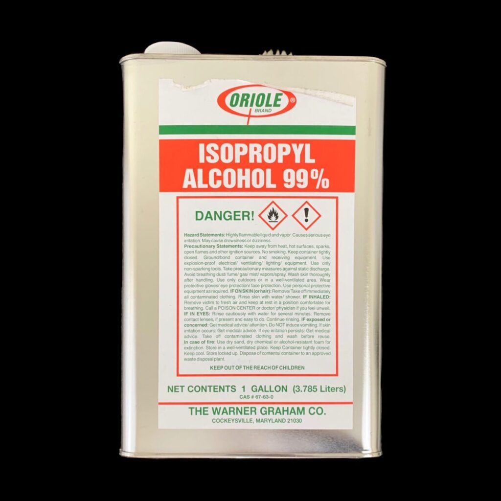 Isopropyl Alcohol 99% : Cleaner 1 Gallon