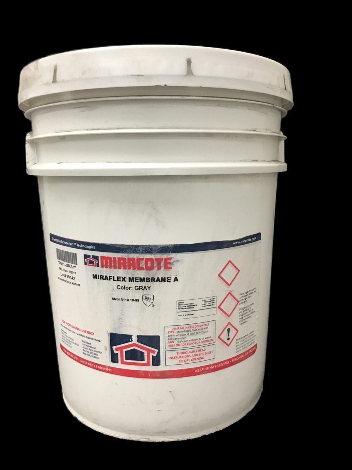 Miraflex Membrane : Miracote Miraflex 5 Gallon - Metrosealant