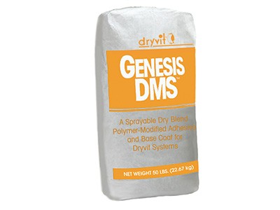 Dryvit Genesis DMS : Sprayable Dry Mix Adhesive
