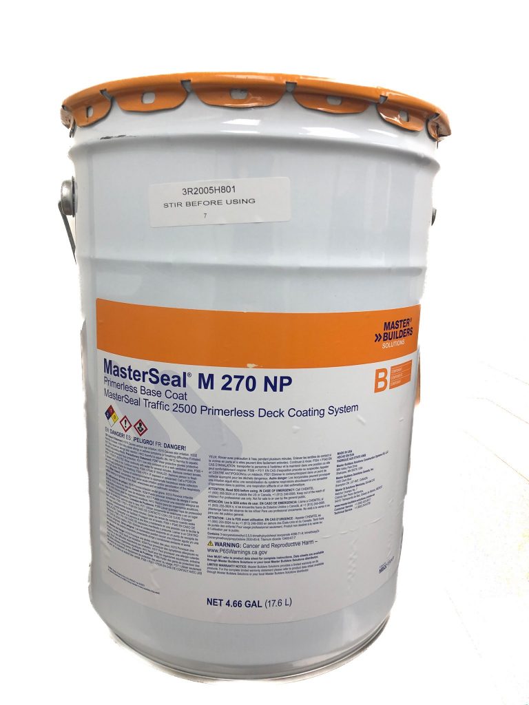 Masterseal M 270 NP: Base Coat 4.66 gallon kit