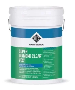 One 5 gallon bucket of Super Diamond Clear VOX which is a VOC compliant, water-based acrylic curing and sealing compound.