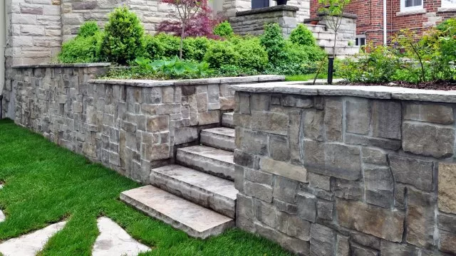 Image of stone wall you would want to coat with siloxane