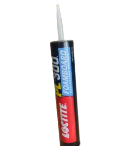 A quart tube of Loctite LC 300 Foamboard Adhesive.