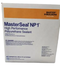 A box of Masterseal NP1 caulking tubes