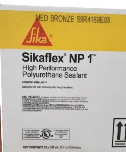 A box and tube of Sikaflex NP1 caulk