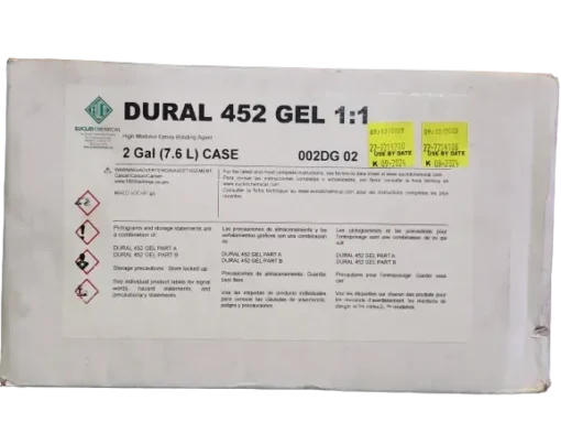 A box containing both parts of Dural 452 Gel