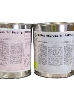 Part A and B of Dural 452 Gel