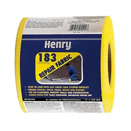 A Henry 183 Yellow Glass Fabric Roll for Roofing