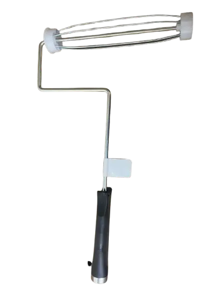 A 9-inch paint roller frame. For use with 9-inch covers.