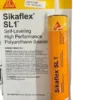 A 30oz tube of Sika SL1 next to the box of 12 it comes in.